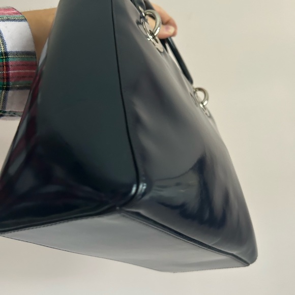 Lady Dior Patent Leather Blue Marine Circa 90s - Picture 12 of 12